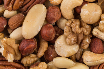 lot of different types of nuts