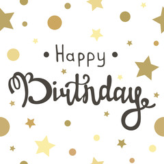 Obraz premium Happy birthday inscription