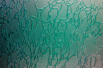 The texture of corrugated glass.