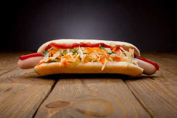 Tasty hot-dog 