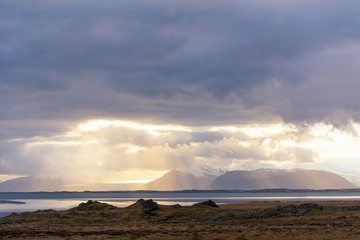 Scenic mountain landscape shot