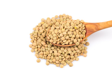 French green lentils in bowl