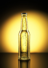 3D Rendering einer Bierflasche
