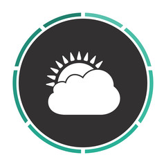 sun and cloud computer symbol