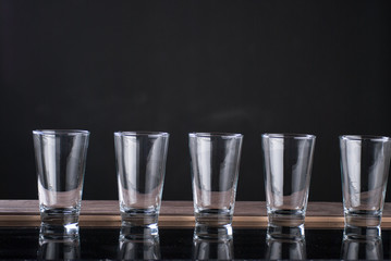 Jouice - soda transparent Glass with black background