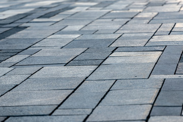 Stone sidewalk closeup photo