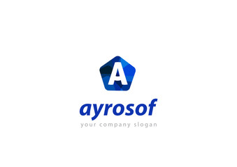 letter A logo Template for your company