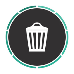 Trash can computer symbol