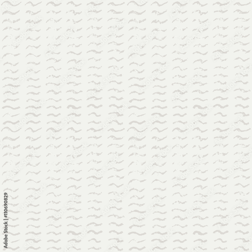 Poster Seamless grey pattern with hand drawn waves. Graphic vector background