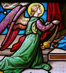 Stained Glass of an angel