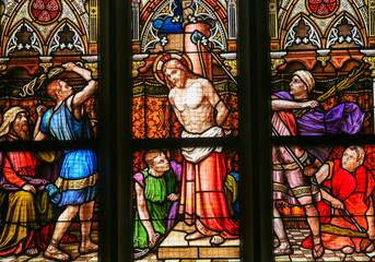 Stained Glass - Flagellation of Christ