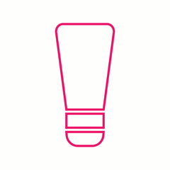 hand cream cosmetic pink icon simple black