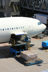 Loading cargo on a plane