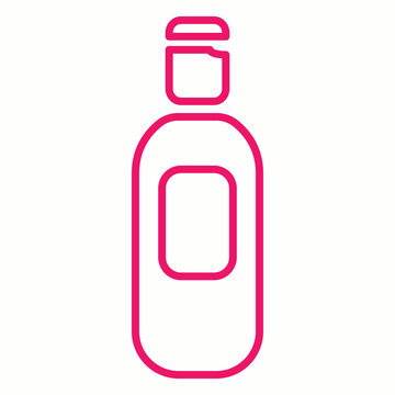 shapoo cream cosmetic bottle lotion container pink icon