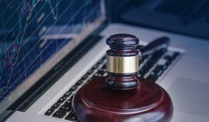Cyber crime legal law concept image