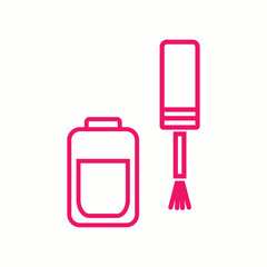 nail polish manicure finger pink icon