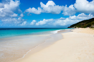 Idyllic beach at Caribbean