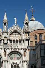 Partial view of Saint Marks Basilica Venice
