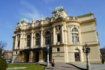 Fototapeta na wymiar Juliusz Slowacki Theatre - Krakow - Poland