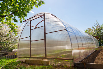 Greenhouse made of polycarbonate