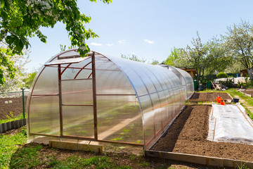 Greenhouse made of polycarbonate