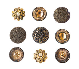 Many small original buttons