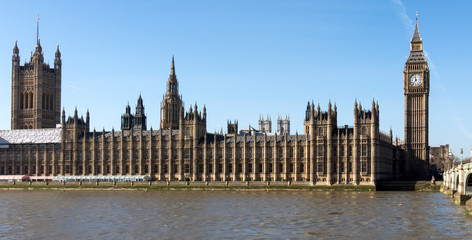 Fototapeta na wymiar Big Ben and the Houses of Parliament in london