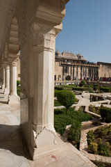 Obraz premium Amer Fort Gardens From Top