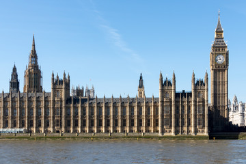 Fototapeta na wymiar Big Ben and the Houses of Parliament in london