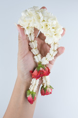 Jasmine garland of flowers