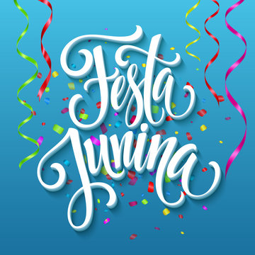 Festa Junina party greeting design. Vector illustration