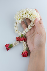 Jasmine garland of flowers