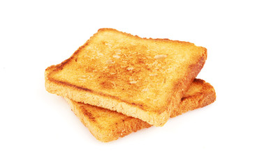 Toast isolated on white
