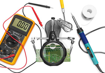 Tools to use in repair electronic