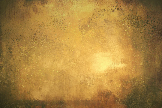 Fototapeta cyfrowy obraz złotego tekstury tła na podstawie farby