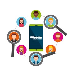 mobile social media  design 