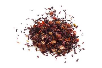 image of dried tea leaves.