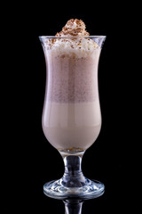 Milkshake in a glass