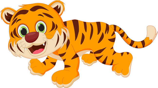 cute tiger cartoon