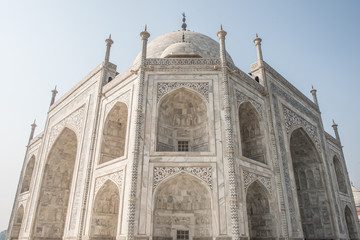 Fototapeta na wymiar Unmatched Decorations of Taj Mahal