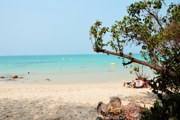 Beach seaside, Sai Keaw Beach, Thailand.