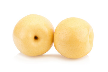 pear fruit over white background