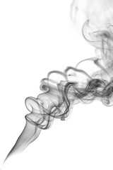 Abstract gray smoke from the incense.