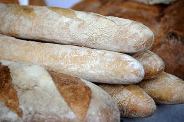 Close-up of traditional bread