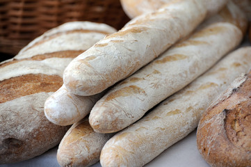 Close-up of traditional bread