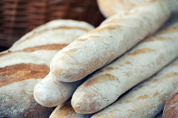 Close-up of traditional bread