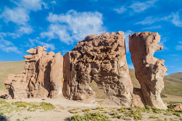 Rock formation called Italia perdida in Bolivia