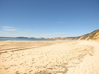 Fototapeta na wymiar Beach on Fraser Island, Queensland, Australia