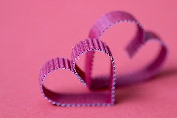 heart shape paper red