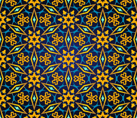 East pattern. Vintage oriental ornament of mandalas. Template fo